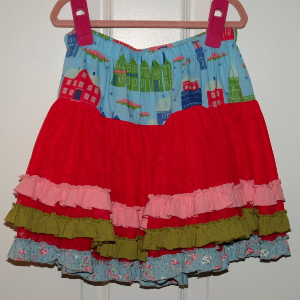 Matilda Jane Sugarland Lollipop Skirt Holiday Sz 6